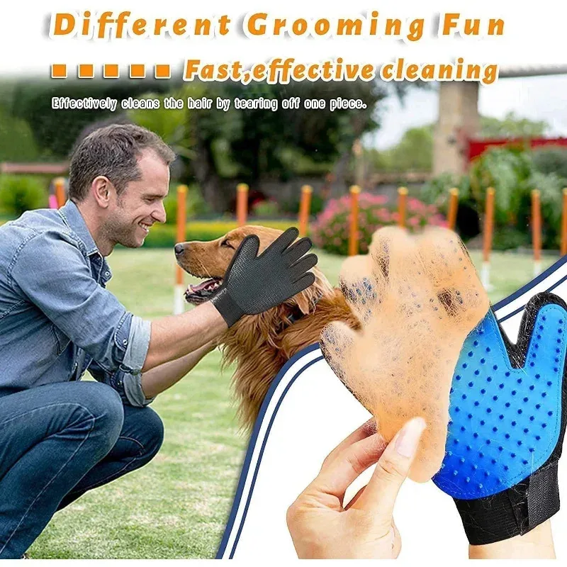 Professional Pet Grooming Glove 2 in 1 Deshedding Brush and Bath Massager for Dogs Cats Rabbits Gentle Hair Remover DeMatting
Professional Pet Grooming Glove 2 in 1 Deshedding Brush and Bath Massager for Dogs Cats Rabbits Gentle Hair Remover DeMatting