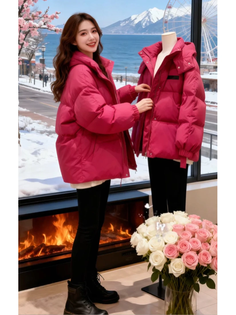 Женское пуховое хлопковое пальто Jaet Winter Thiened Warm Faion, повседневное свободное хлопковое пальто большого размера с капюшоном, корейское хлопковое пальто на молнии
Женское пуховое хлопковое пальто Jaet Winter Thiened Warm Faion, повседневное свободное хлопковое пальто большого размера с капюшоном, корейское хлопковое пальто на молнии