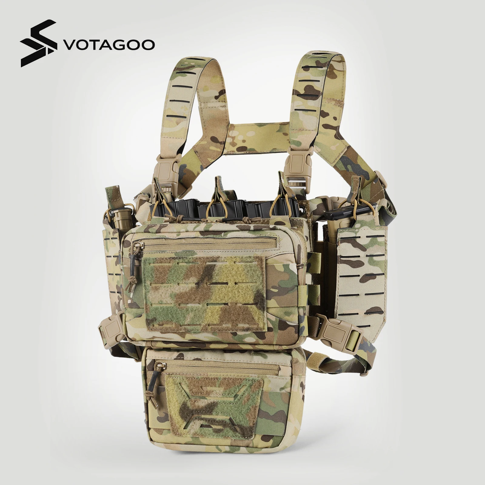 VOTAGOO Chest Equipment - Tactical Chest Equipment, Molle Modular Micro Combat Chest Equipment Adjustable and Detachable
VOTAGOO Chest Equipment - Tactical Chest Equipment, Molle Modular Micro Combat Chest Equipment Adjustable and Detachable
