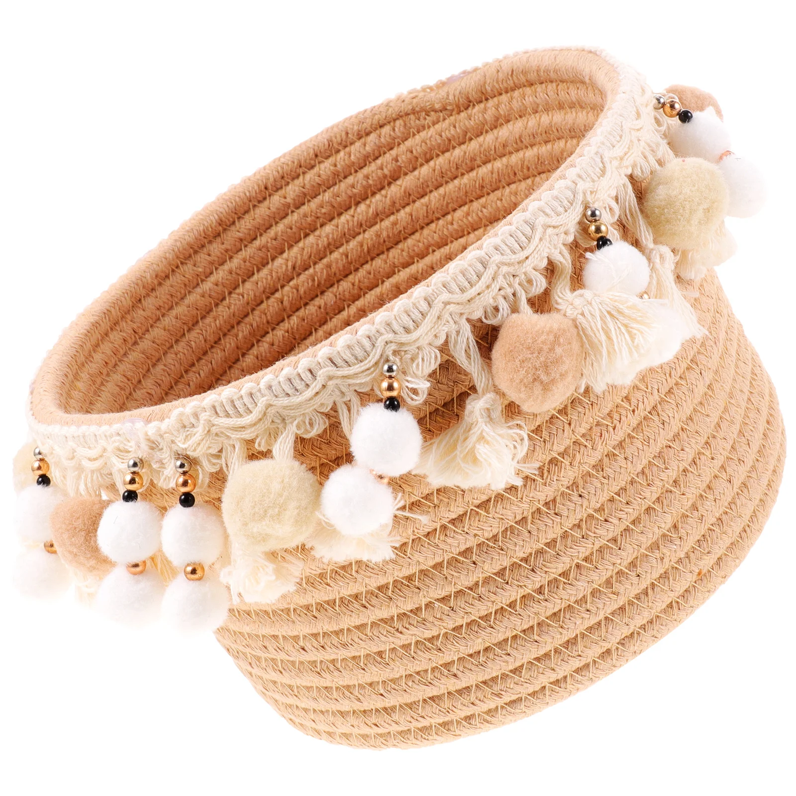 Cotton Rope Storage Basket Woven Baskets for Toy Desktop ganizer Khaki Color Snack Holder Round Shape Bathrooms
Cotton Rope Storage Basket Woven Baskets for Toy Desktop ganizer Khaki Color Snack Holder Round Shape Bathrooms