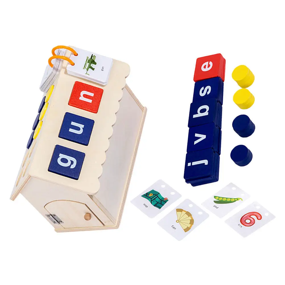 1Set Alphabet Spelling Game Wooden Cabin Creative Learning Educational Letter Matching Block for Kids Early Education
1Set Alphabet Spelling Game Wooden Cabin Creative Learning Educational Letter Matching Block for Kids Early Education