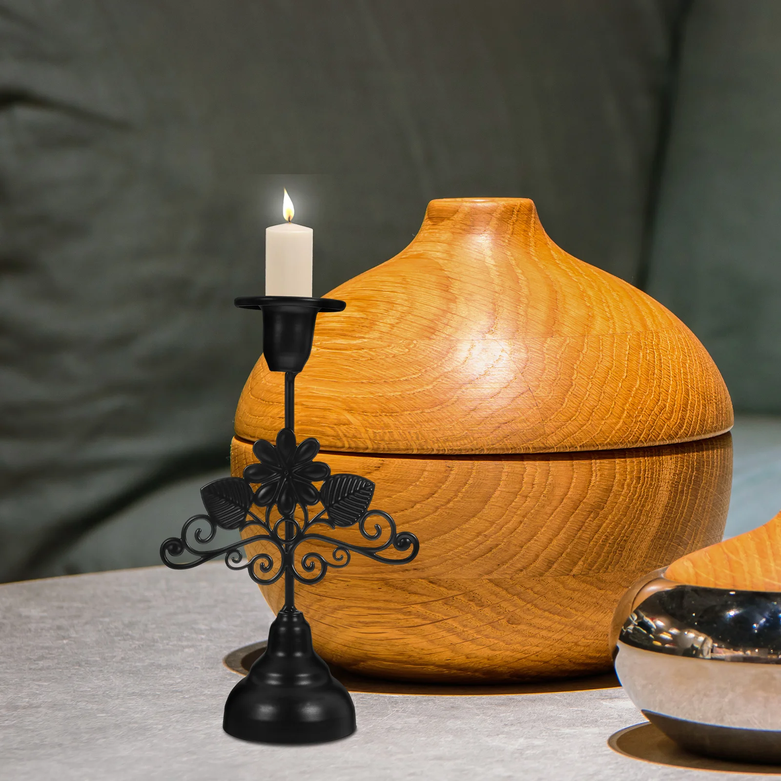 Metal C Holders Black Iron Tealight St Desk naments Wedding Decor Style Safe Stable Long Use Delicate Patterns
Metal C Holders Black Iron Tealight St Desk naments Wedding Decor Style Safe Stable Long Use Delicate Patterns
