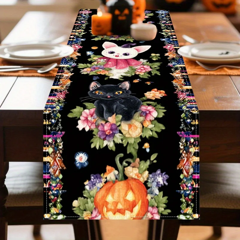 1 Piece of Halloween Themed Table Runner, Cat Pumpkin Lace Pattern, Suitable for Parties, Restaurants, Homes, Markets, and Holiday Decoration Scenes.
1 Piece of Halloween Themed Table Runner, Cat Pumpkin Lace Pattern, Suitable for Parties, Restaurants, Homes, Markets, and Holiday Decoration Scenes.