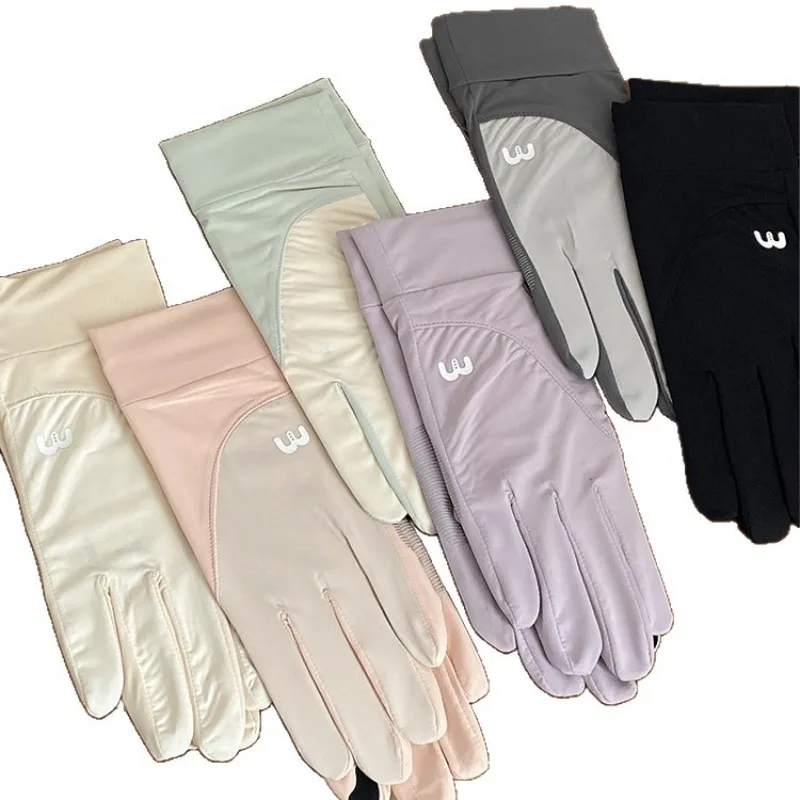 Sun Protection Gloves Touch Screen Anti-slip Ice Silk Full Finger Gloves Cycling Outdoor UV Protection Women
Sun Protection Gloves Touch Screen Anti-slip Ice Silk Full Finger Gloves Cycling Outdoor UV Protection Women