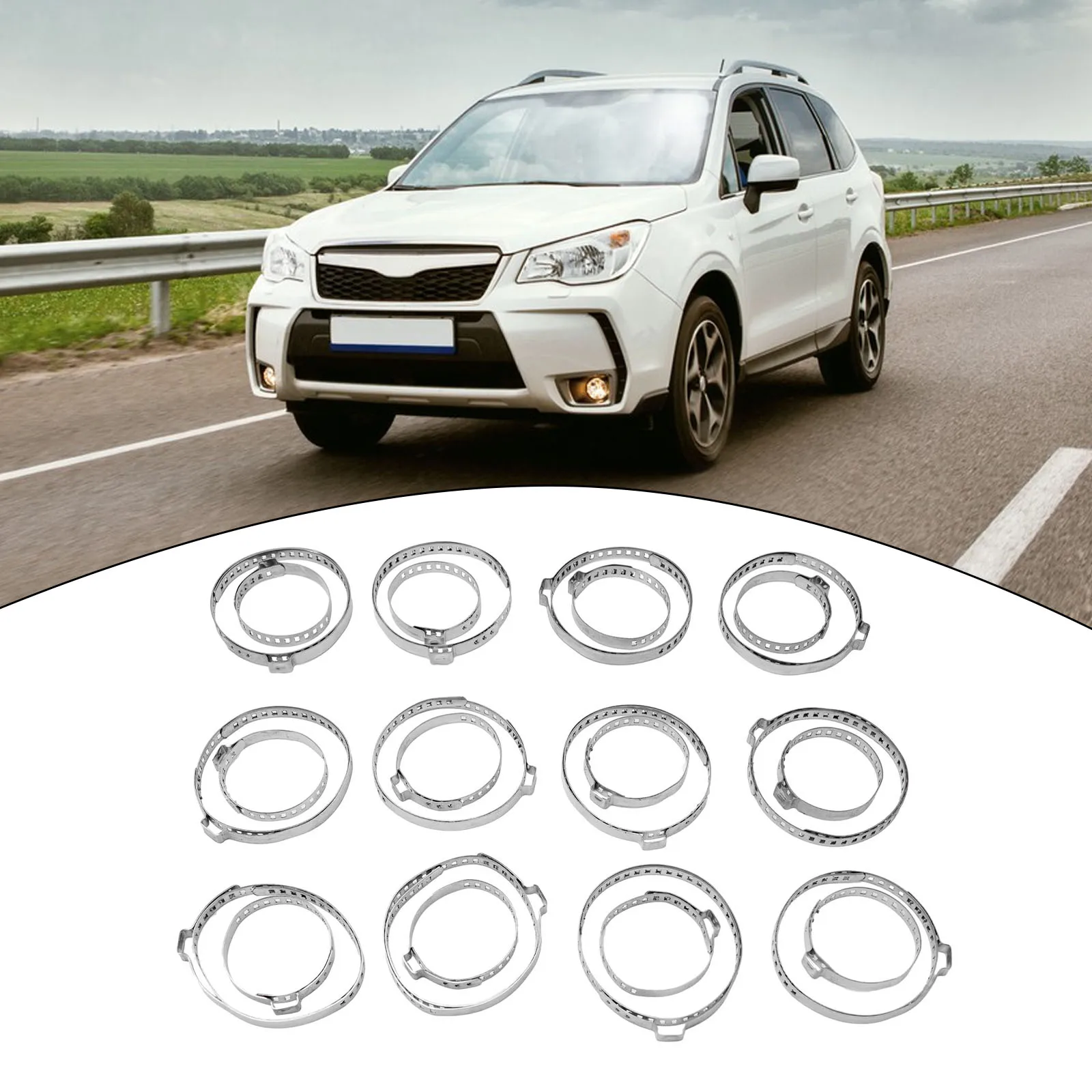 Car CV Boot Clamp Car Parts Set 0.6mm Thickness Universal 24pcs 8mm Width Adjustable Kits Large & Small Replacement
Car CV Boot Clamp Car Parts Set 0.6mm Thickness Universal 24pcs 8mm Width Adjustable Kits Large & Small Replacement