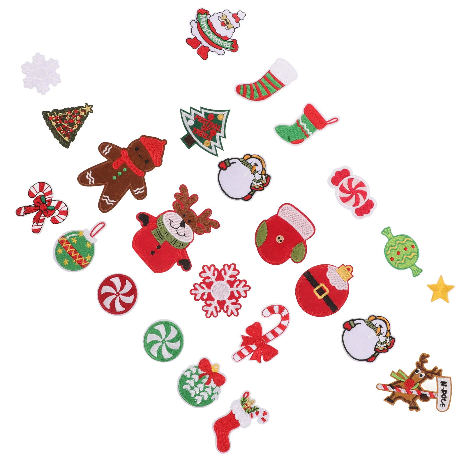 23Pcs Christmas Embroidered Patches for Clothes Snowman Tree Appliques IronOn Garment Accessories Sewing Crafts
23Pcs Christmas Embroidered Patches for Clothes Snowman Tree Appliques IronOn Garment Accessories Sewing Crafts