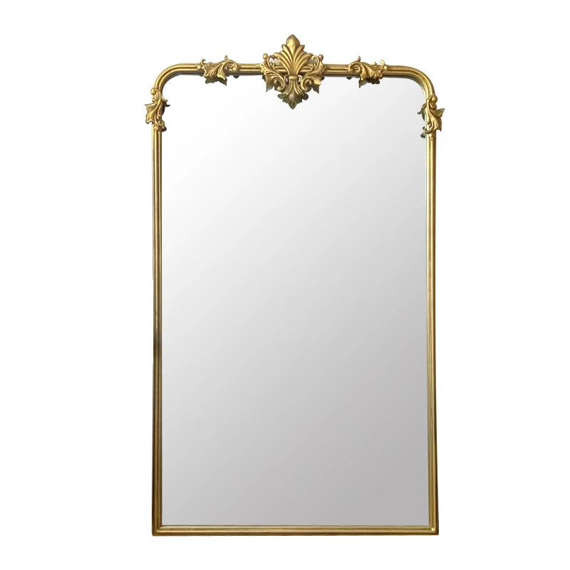 French retro full-length mirror bedroom girls home cloakroom fitting mirror European engraved floor
French retro full-length mirror bedroom girls home cloakroom fitting mirror European engraved floor