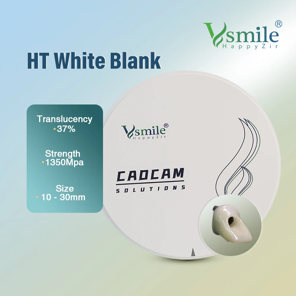 Zirconia Disc HT White Zirconia Ceramic Bolck Materials for Dental Lab Compatible with Roland DWX 52
Zirconia Disc HT White Zirconia Ceramic Bolck Materials for Dental Lab Compatible with Roland DWX 52