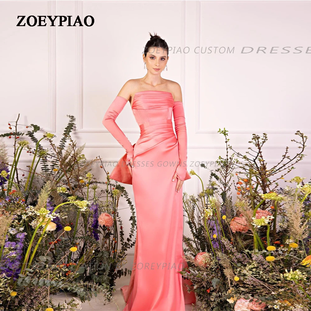Nude Pink Back Bow Evening Dress Custom Made Satin Full Sleeves Wedding Formal Prom Dress Floor Length Evening Gown Bridal
Nude Pink Back Bow Evening Dress Custom Made Satin Full Sleeves Wedding Formal Prom Dress Floor Length Evening Gown Bridal