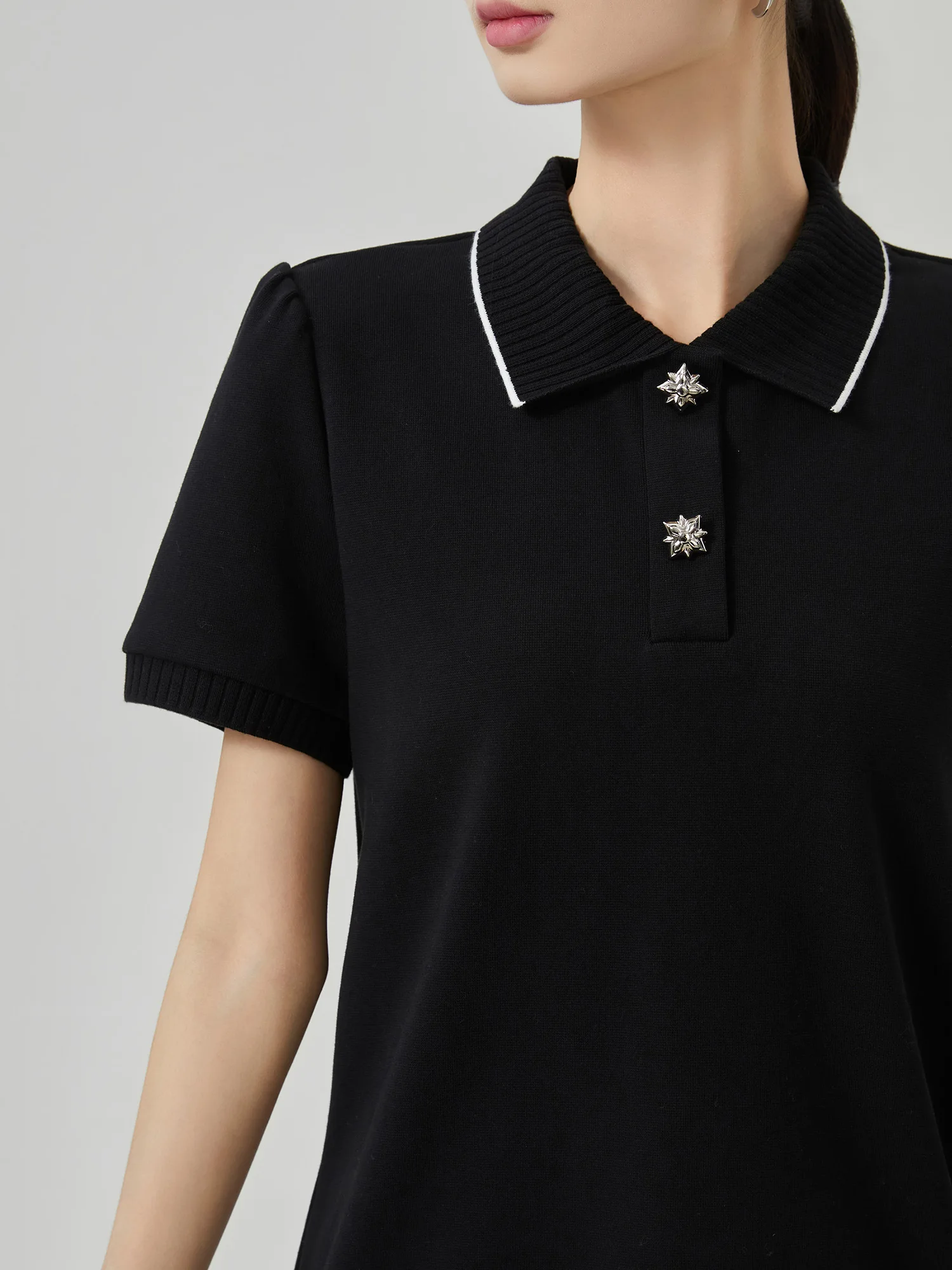 Casual Black Collar Short Sleeve Women's Dress Summer Waist Cinched Floral A-Line Skirt Style Polyester Fiber Dress
Casual Black Collar Short Sleeve Women's Dress Summer Waist Cinched Floral A-Line Skirt Style Polyester Fiber Dress