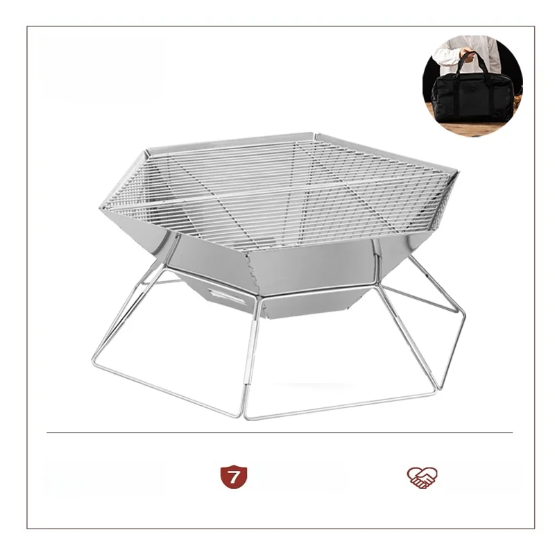 Outdoor Cam Portable Stainl Steel Charcoal BBQ ill Lightweight Fire Pit Stove for Hiking Travel And Picnic
Outdoor Cam Portable Stainl Steel Charcoal BBQ ill Lightweight Fire Pit Stove for Hiking Travel And Picnic