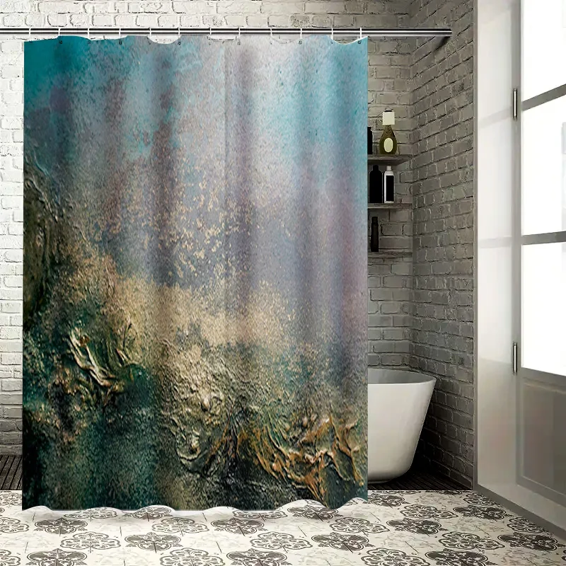 Rural Style Shower Curtain Blue White Gold Mosaic Print Polyester Bathroom Waterproof Decorative Fabric Shower Panels for Bathtu
Rural Style Shower Curtain Blue White Gold Mosaic Print Polyester Bathroom Waterproof Decorative Fabric Shower Panels for Bathtu