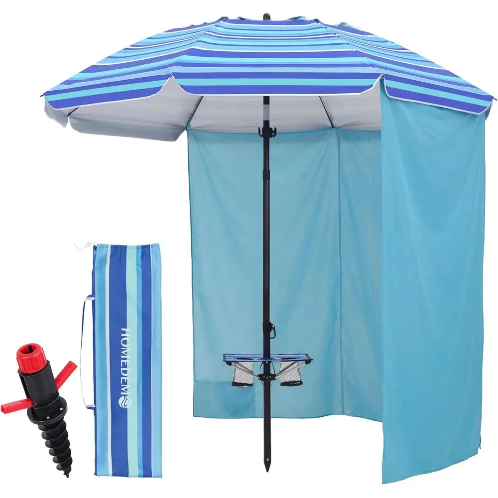 Heavy-Duty 7-Foot Beach Umbrella with Table and Anchor, UPF 50+ Sun Protection, Adjustable Pole for Outdoor Use
Heavy-Duty 7-Foot Beach Umbrella with Table and Anchor, UPF 50+ Sun Protection, Adjustable Pole for Outdoor Use