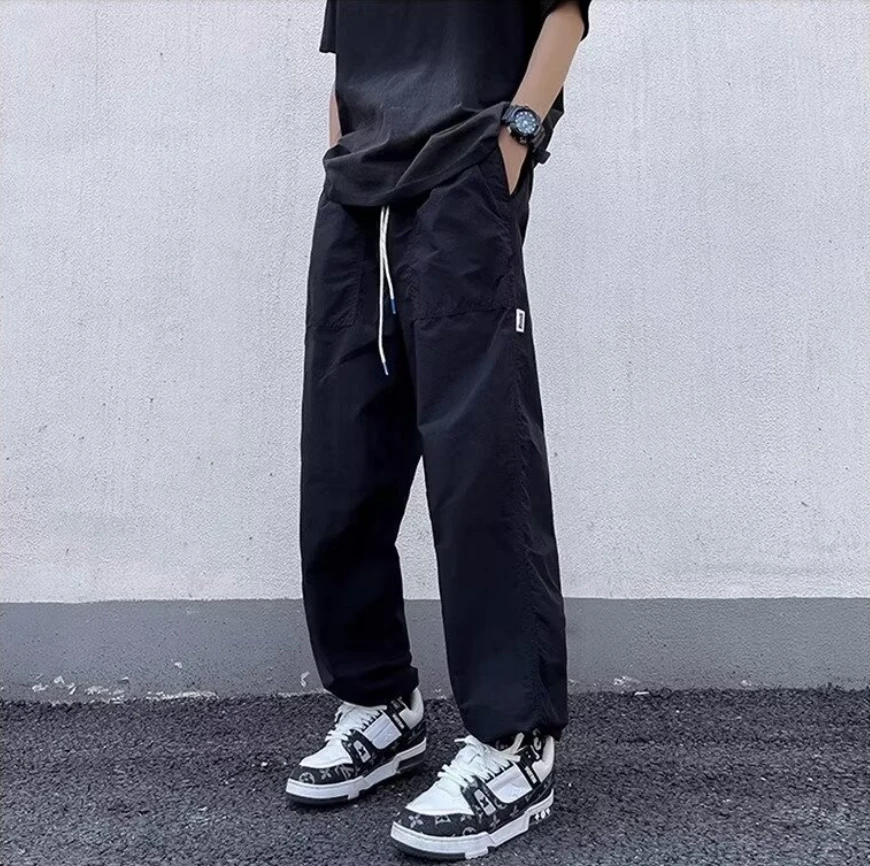 Summer new dopamine quick drying work pants leg binding pants women's straight leg wide leg pants spicy girl loose casual
Summer new dopamine quick drying work pants leg binding pants women's straight leg wide leg pants spicy girl loose casual