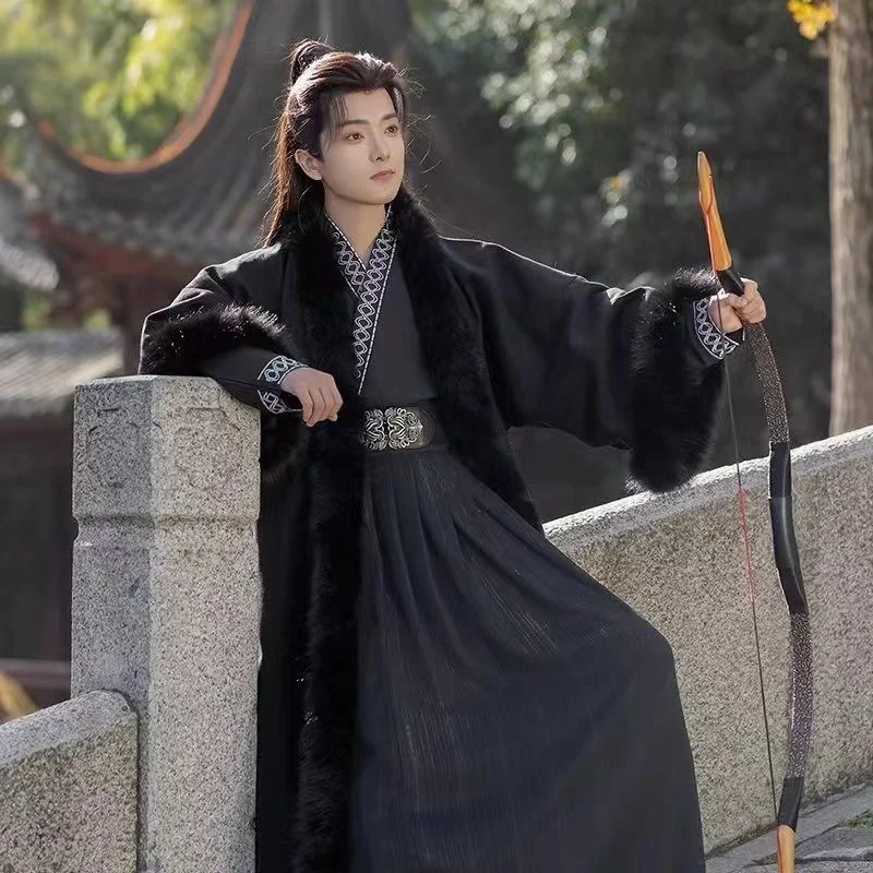 Winter Plush Fox Fur Collar Hanfu Dress Men's Song Dynasty Fur Coat Costume Niche Fashion Ancient Royal Rich Man Cosplay Suit
Winter Plush Fox Fur Collar Hanfu Dress Men's Song Dynasty Fur Coat Costume Niche Fashion Ancient Royal Rich Man Cosplay Suit
