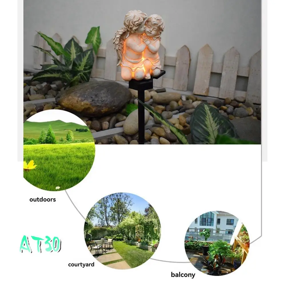 Resin Angel Solar Light Waterproof Crafts Garden Landscape Light Angel Sculpture Suitable For Garden Balcony Courtyard-AT30
Resin Angel Solar Light Waterproof Crafts Garden Landscape Light Angel Sculpture Suitable For Garden Balcony Courtyard-AT30