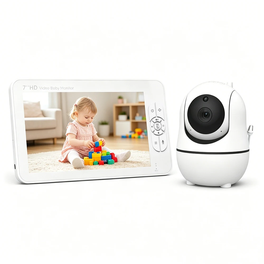 7 Inch Split-Screen Baby Monitor 1080P HD PTZ Camera 4X Zoom Two Way Audio No WiFi Hack Proof Private Video Nanny Camera Baby
7 Inch Split-Screen Baby Monitor 1080P HD PTZ Camera 4X Zoom Two Way Audio No WiFi Hack Proof Private Video Nanny Camera Baby