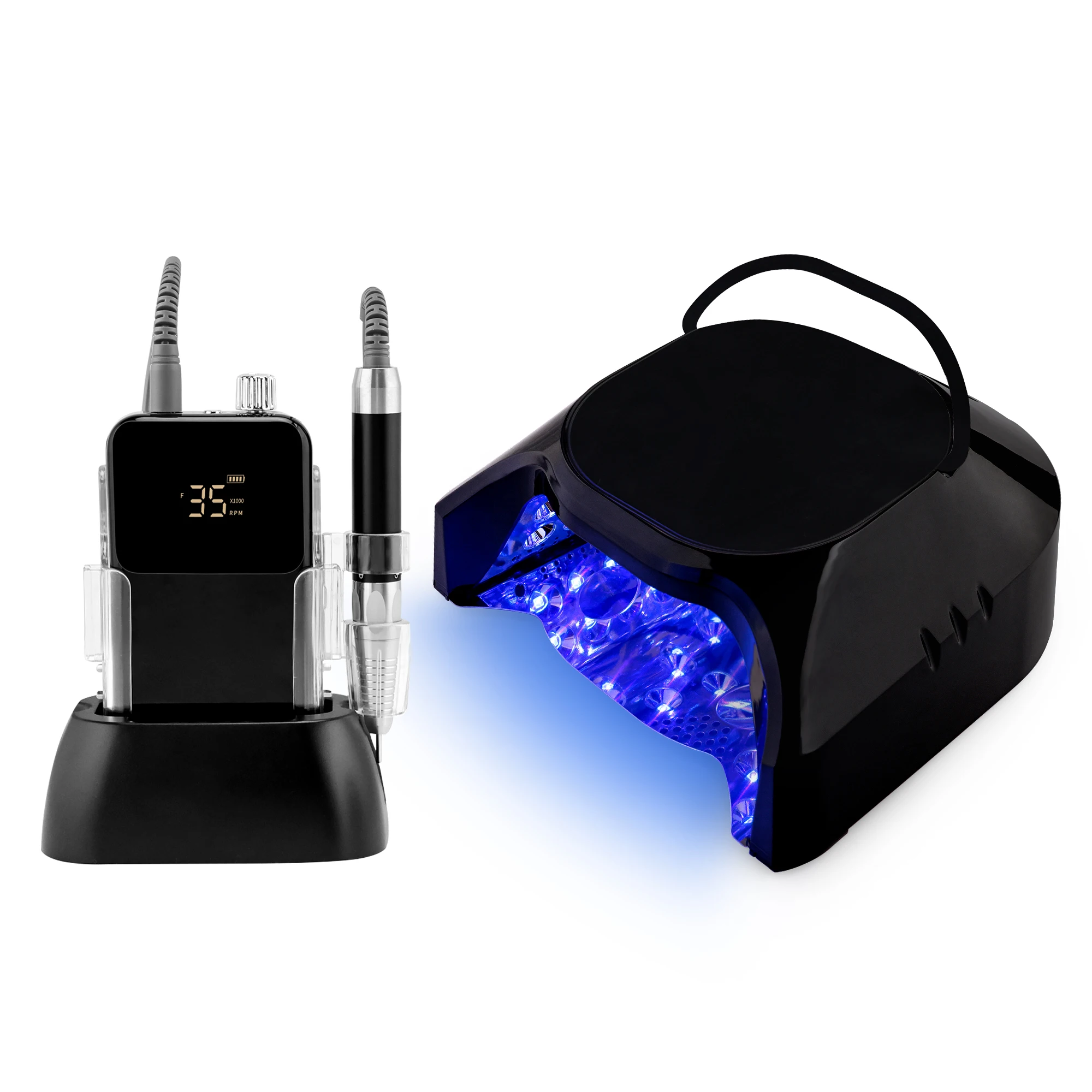 Nail Kit Professional Full Set with Uv Lamp and Drill 86W Lampe Uv Led Pour Nails Art and Brushless Nail Drill Machine
Nail Kit Professional Full Set with Uv Lamp and Drill 86W Lampe Uv Led Pour Nails Art and Brushless Nail Drill Machine