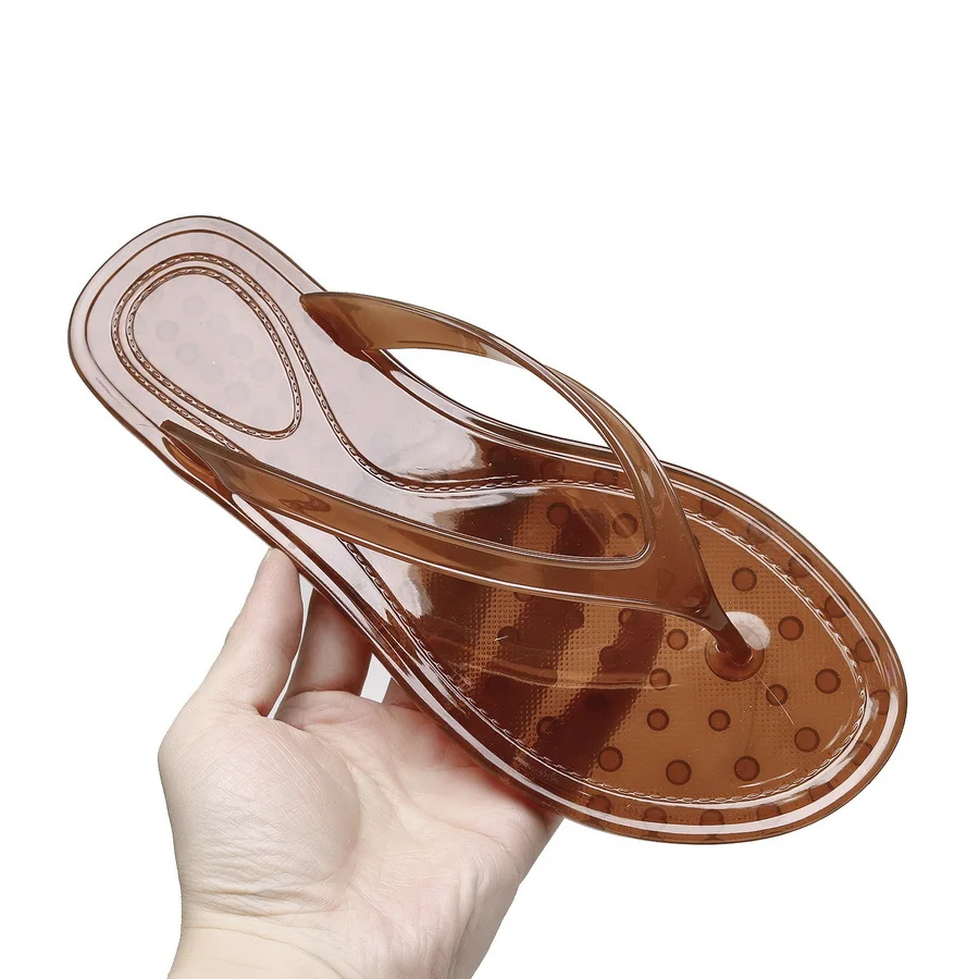 Raised Convex Dot Jelly Flip Flops Woman Transparent Flat Sandals Lady Quick Dry Bath Beach Anti Slip Slides Women's Thong Shoes
Raised Convex Dot Jelly Flip Flops Woman Transparent Flat Sandals Lady Quick Dry Bath Beach Anti Slip Slides Women's Thong Shoes