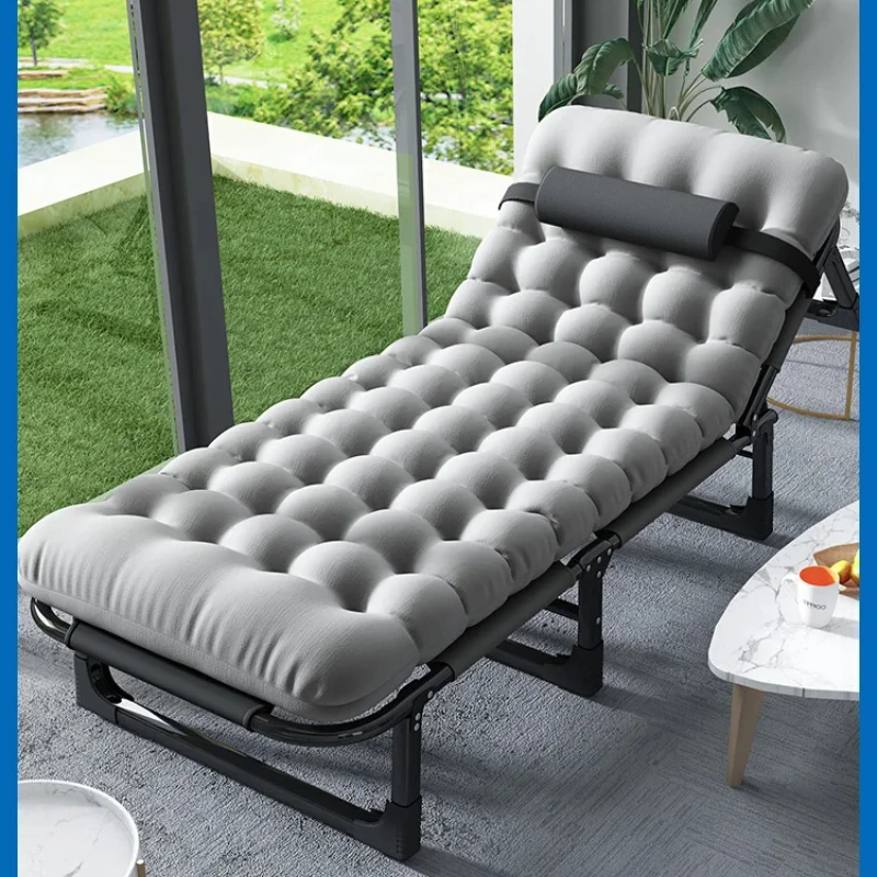 3-in-1 Adjustable Folding Camping Cot Portable Patio Chaise Lounge Chair 5-Position Reclining Cot with Striped Pad
3-in-1 Adjustable Folding Camping Cot Portable Patio Chaise Lounge Chair 5-Position Reclining Cot with Striped Pad