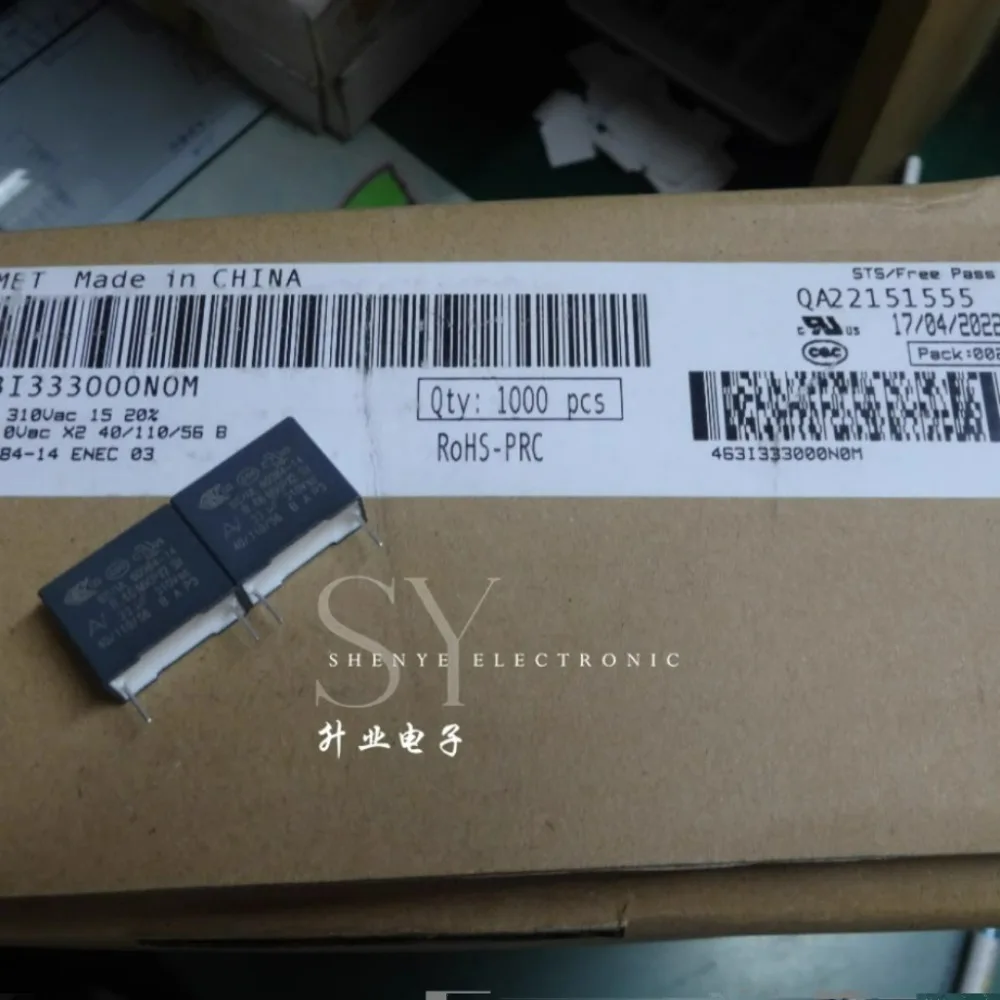 20PCS AV R463I333000N0M 0.33uf/310VAC 330nf u33 334 Brand new film capacitor 15mm thick: 8.4mm High: 14mm
20PCS AV R463I333000N0M 0.33uf/310VAC 330nf u33 334 Brand new film capacitor 15mm thick: 8.4mm High: 14mm