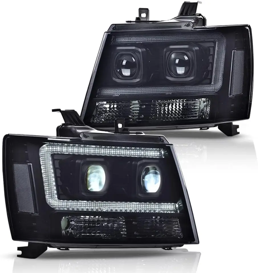 Светодиодные фары Drl, совместимые с 2007-2013 годы Chevy Avalanche/ 2007-2014 Chevy Suburban Tahoe Фры с дымчатыми линзами, черный корпус
Светодиодные фары Drl, совместимые с 2007-2013 годы Chevy Avalanche/ 2007-2014 Chevy Suburban Tahoe Фры с дымчатыми линзами, черный корпус