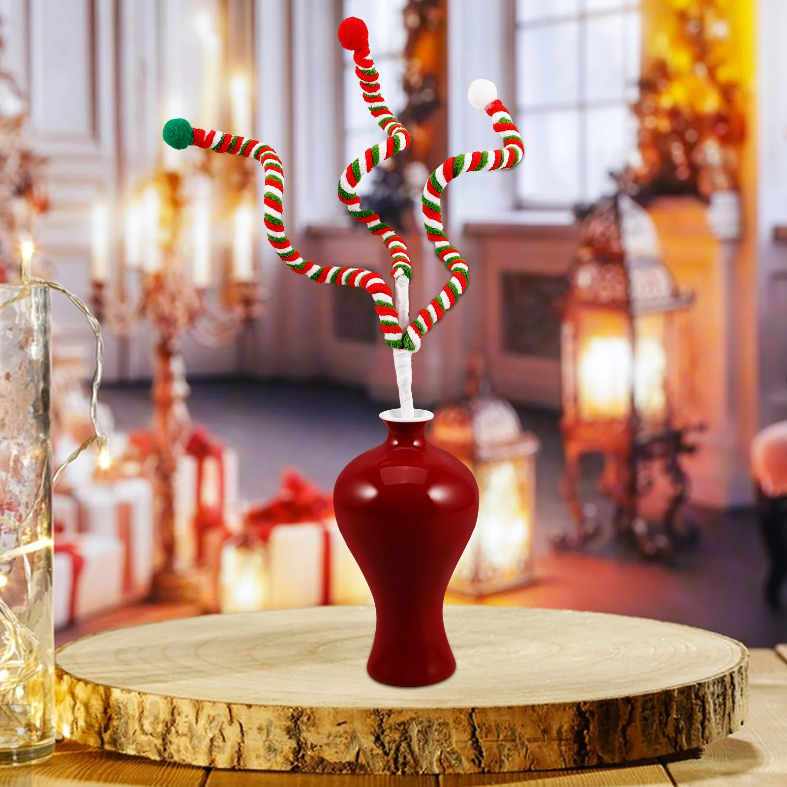 Christmas Bells Artificial Candy Cane Picks Sprays Tree Decorations Branches Shape Curly Chriatmas Flower Arrangements
Christmas Bells Artificial Candy Cane Picks Sprays Tree Decorations Branches Shape Curly Chriatmas Flower Arrangements