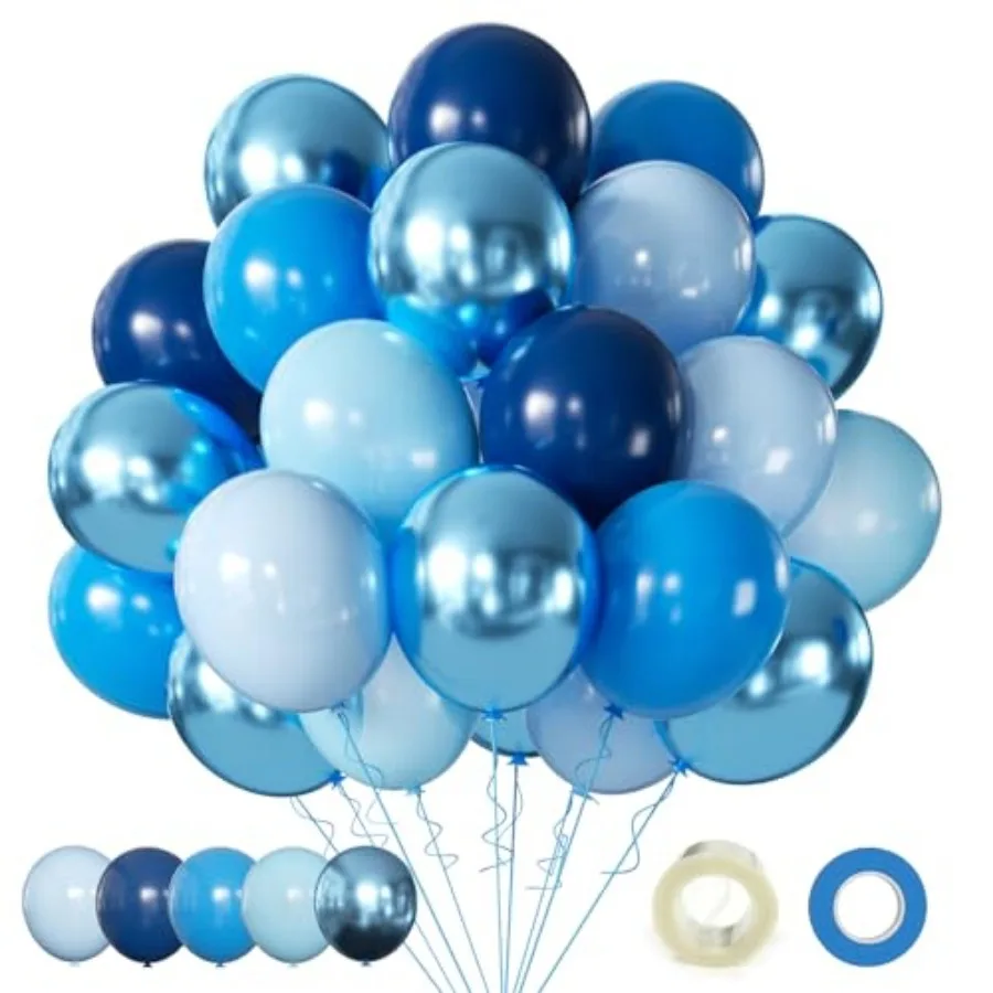 Balloons Metallic Balloon, 60Pcs 12Inch Chrome Balloons Kit Macaron Light Pearl Navy Latex Balloons for Birthday Wedding Party
Balloons Metallic Balloon, 60Pcs 12Inch Chrome Balloons Kit Macaron Light Pearl Navy Latex Balloons for Birthday Wedding Party