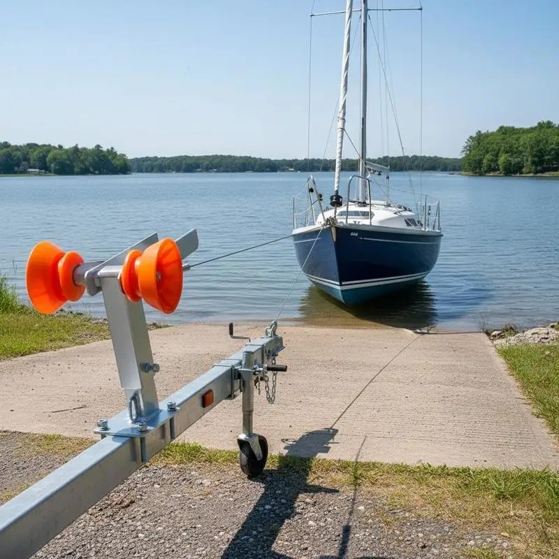 Marine Vessel Trailer Winch Support Post 14.3-21.6 Inches For Jet Ski Sailboat Speedboat, Adjustable Height Roller Assembly U-Bolts Mounting Hardware 2-3"W x 3-4"H Tongue Fitment Heavy Duty Metal Construction Carbon Steel Finish
Marine Vessel Trailer Winch Support Post 14.3-21.6 Inches For Jet Ski Sailboat Speedboat, Adjustable Height Roller Assembly U-Bolts Mounting Hardware 2-3"W x 3-4"H Tongue Fitment Heavy Duty Metal Construction Carbon Steel Finish