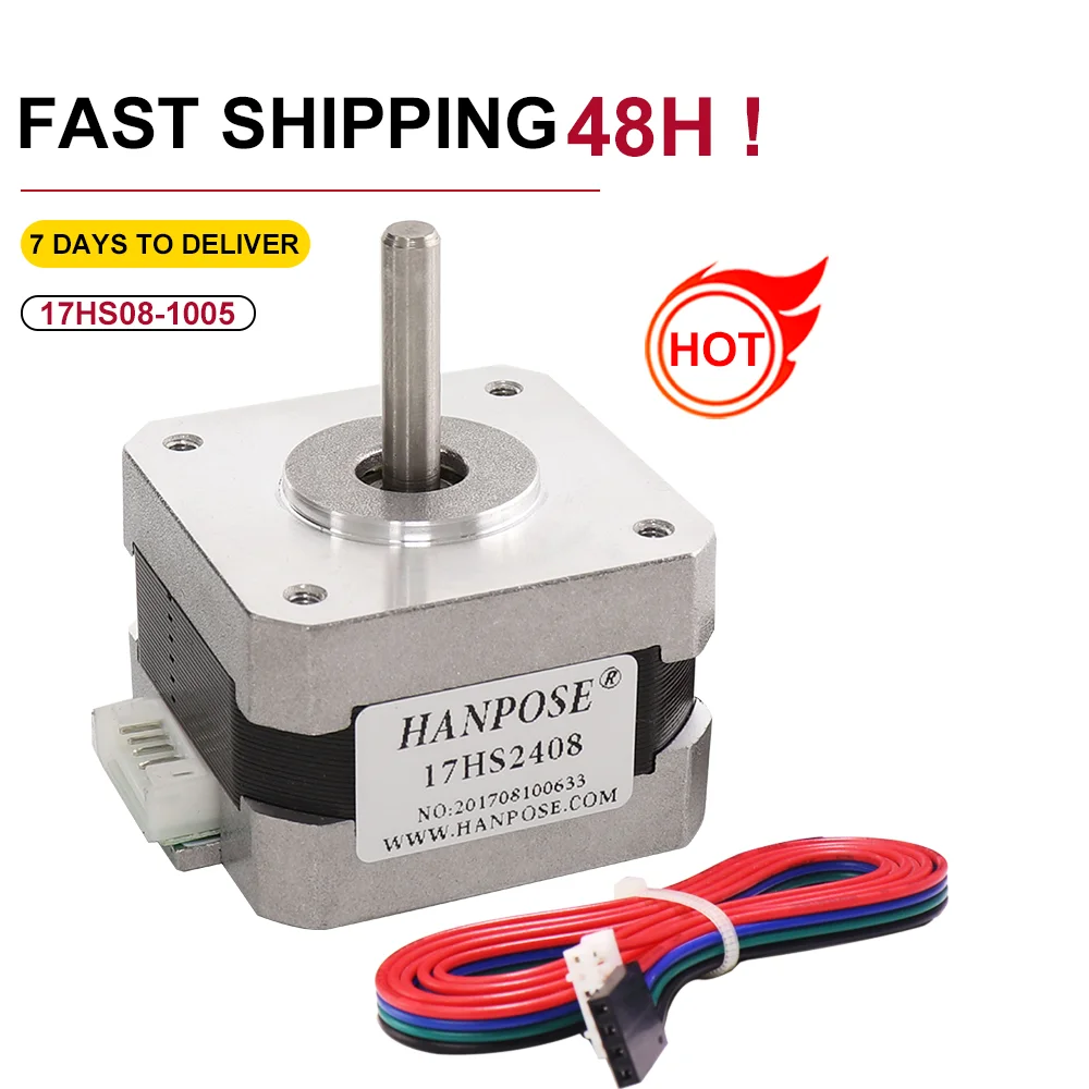 Nema17 Stepper Motor 0.6A 12n.cm for 3D printer CNC Nema 17 motor 42BYGH 28mm 17HS2408 12v stepper motor nema17
Nema17 Stepper Motor 0.6A 12n.cm for 3D printer CNC Nema 17 motor 42BYGH 28mm 17HS2408 12v stepper motor nema17