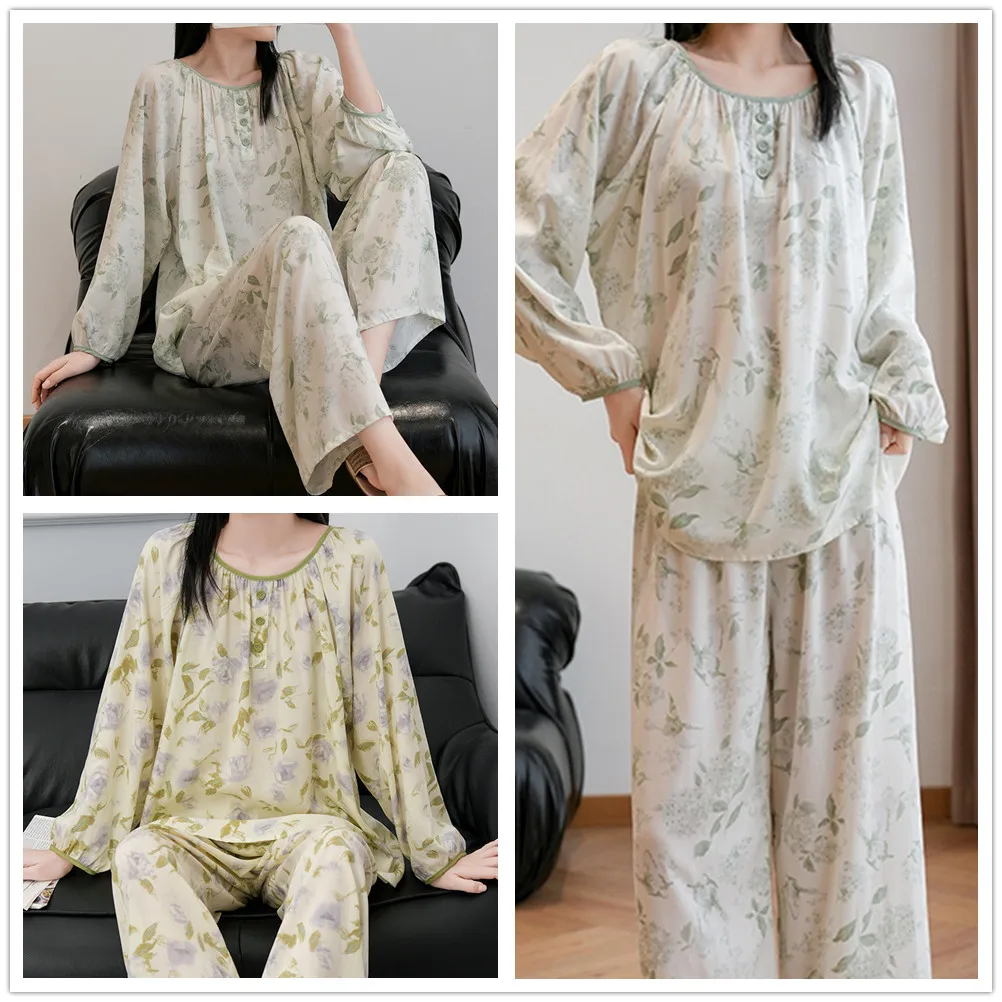 Summer Autumn Women Pajamas Soft Outfits for Women 2 Piece Set Print Clothes for Women Loungewear
Summer Autumn Women Pajamas Soft Outfits for Women 2 Piece Set Print Clothes for Women Loungewear