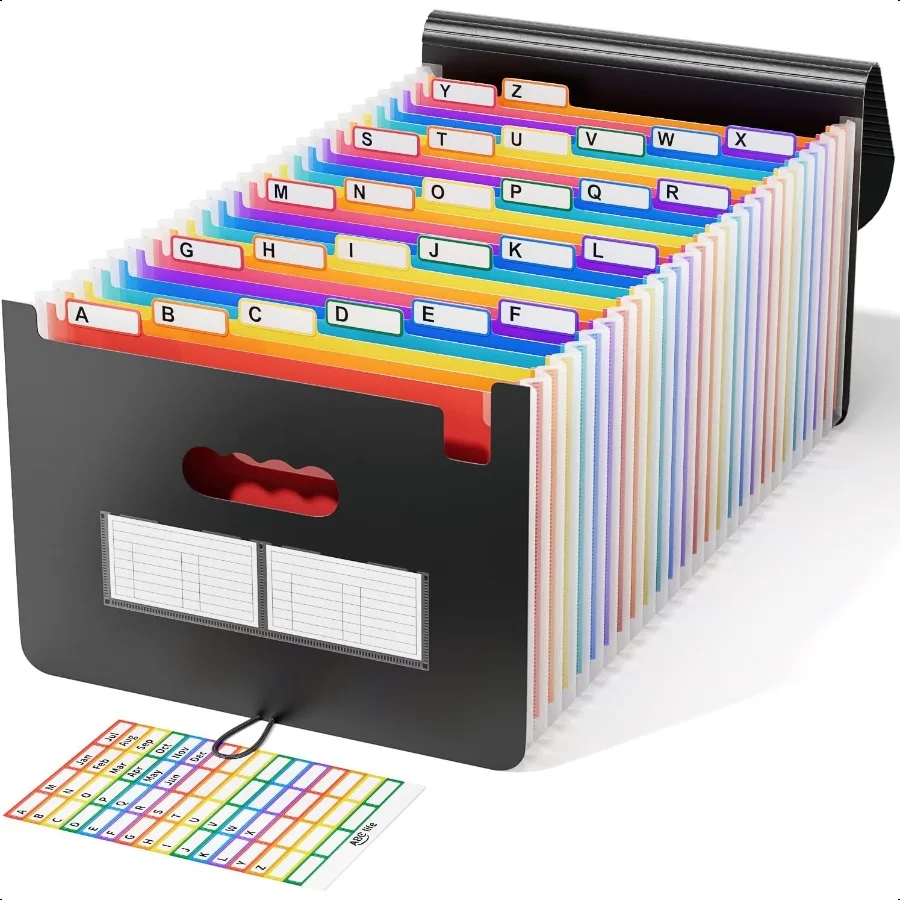 26 Pockets Accordion File Organizer Expanding File Folders Portable Monthly Bill Receipt Organizer with Colorful AZ Tabs Deskto
26 Pockets Accordion File Organizer Expanding File Folders Portable Monthly Bill Receipt Organizer with Colorful AZ Tabs Deskto