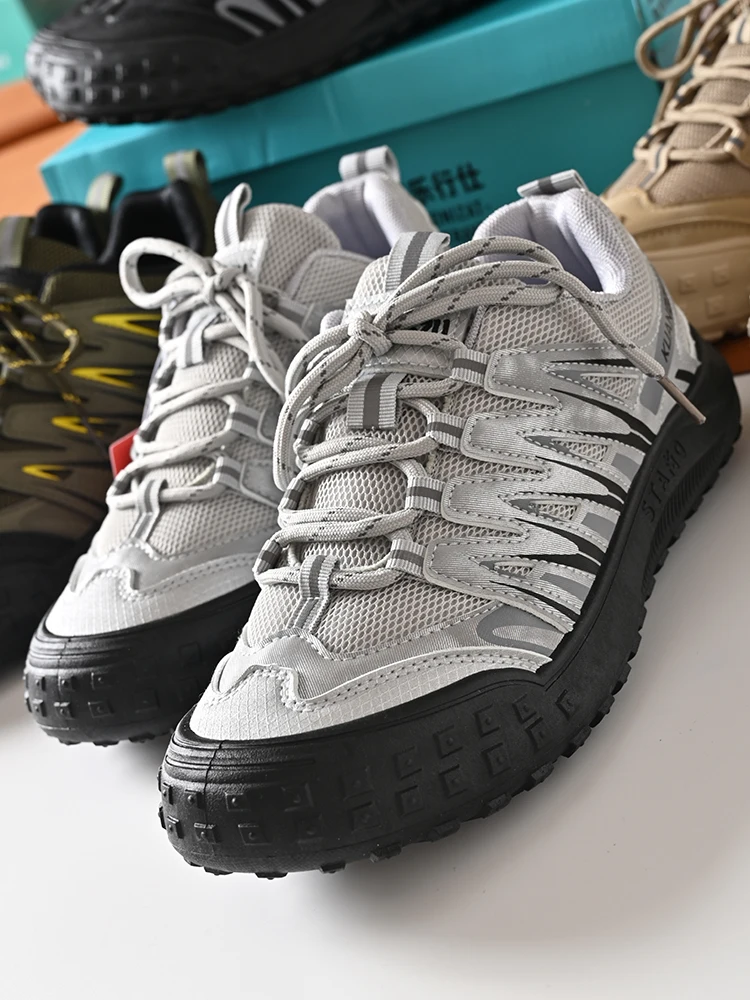 Men's Summer Sport Casual Shoes Lace-Up Hiking Mountain Climbing Shoes Comfortable Breathable Fashionable Rubber Outsole
Men's Summer Sport Casual Shoes Lace-Up Hiking Mountain Climbing Shoes Comfortable Breathable Fashionable Rubber Outsole