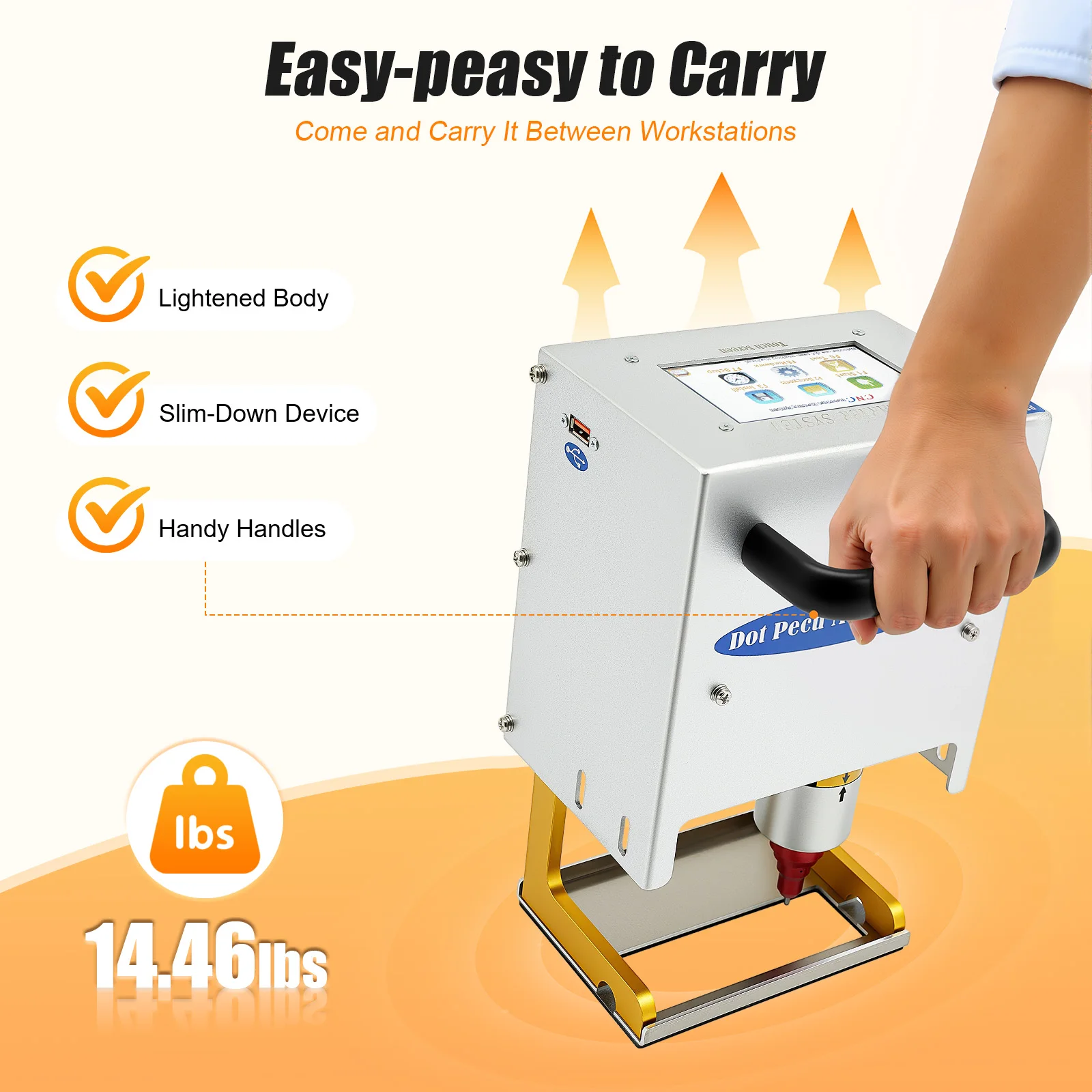 Touch Screen Handheld Electric Lettering Machine Have Scratch-Resistant And Impact-Resistant For Marking Automobiles, Motorcycles...
Touch Screen Handheld Electric Lettering Machine Have Scratch-Resistant And Impact-Resistant For Marking Automobiles, Motorcycles...