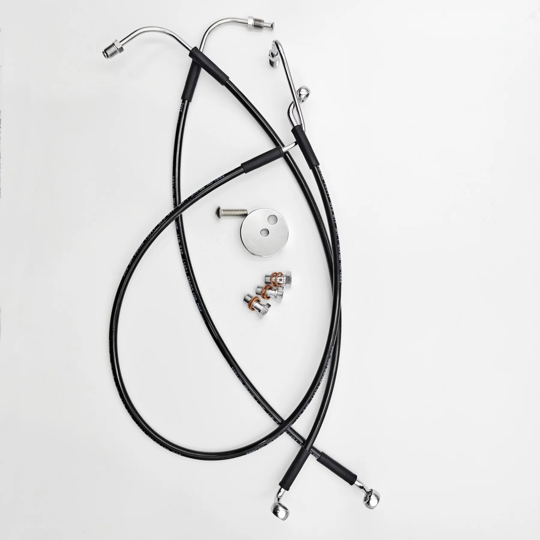 Front Brake Hose Line For 08-13 Harley Davidson Road Glide FLTR, Road King FLHR, Road King Classic, Road King Custom without ABS
Front Brake Hose Line For 08-13 Harley Davidson Road Glide FLTR, Road King FLHR, Road King Classic, Road King Custom without ABS