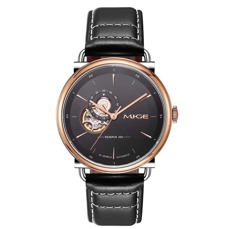 Hot sale MIGE brand business stainless steel Hollow mechanical movement man watch waterproof automatic leather watches for men
Hot sale MIGE brand business stainless steel Hollow mechanical movement man watch waterproof automatic leather watches for men