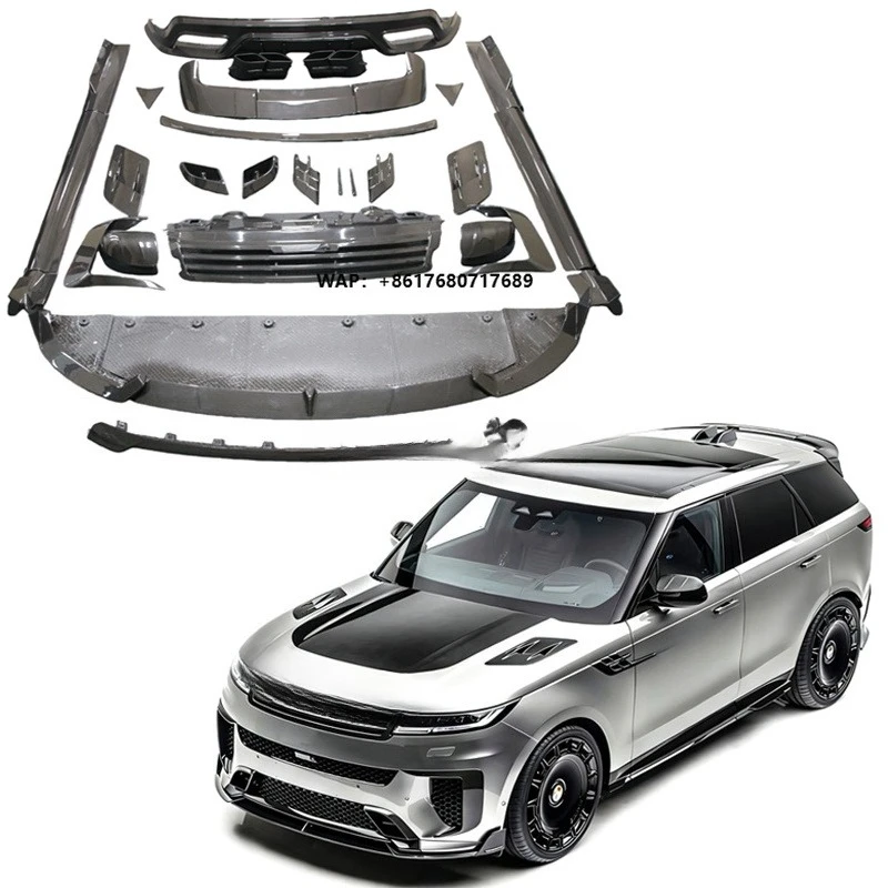 Car Parts for 2024 Rover Range Sport SV Mansry Style Dry Carbon Fiber Front Rear Bumper Lip Diffuser Wing Side Skirts Body Kit
Car Parts for 2024 Rover Range Sport SV Mansry Style Dry Carbon Fiber Front Rear Bumper Lip Diffuser Wing Side Skirts Body Kit