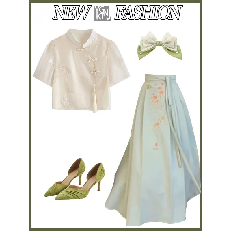 New Chinese Sle ort Sve irt Women's Unique Design Slimming Meat Covering Improved Hanfu Semi-skirt Printed Straight ...
New Chinese Sle ort Sve irt Women's Unique Design Slimming Meat Covering Improved Hanfu Semi-skirt Printed Straight ...