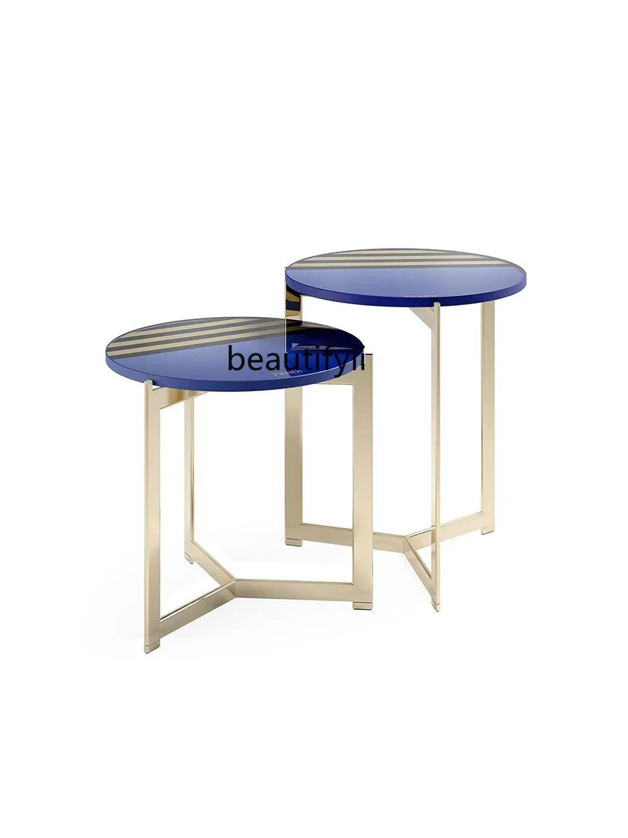 A15 Creative Designer Villa Small Coffee Table Italian Minimalist Light Luxury Tempered Glass Sofa Side Table
A15 Creative Designer Villa Small Coffee Table Italian Minimalist Light Luxury Tempered Glass Sofa Side Table