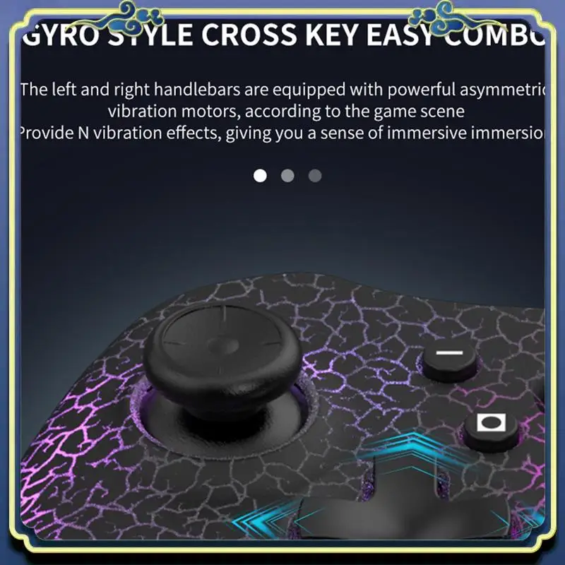 Wireless Game Console+Stand For Switch/Android/Ios/Pc 6-Axis Gyro High Precision Joystick Rgb Bluetooth Gamepad Easy Install C
Wireless Game Console+Stand For Switch/Android/Ios/Pc 6-Axis Gyro High Precision Joystick Rgb Bluetooth Gamepad Easy Install C