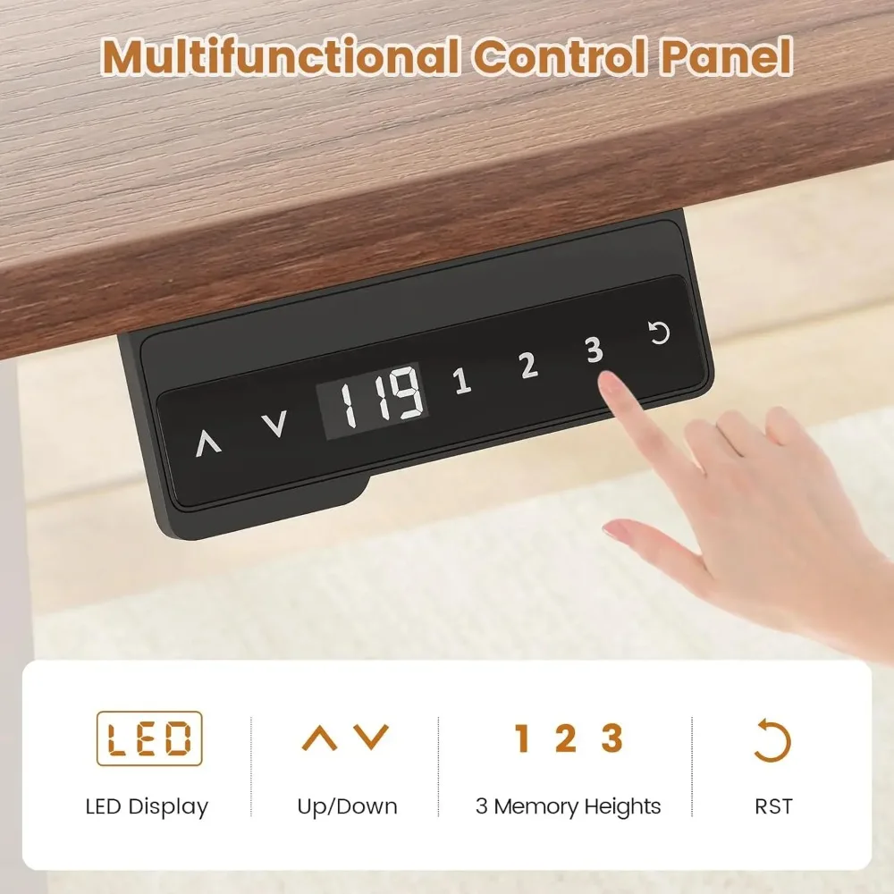 Farmhouse L Shaped Standing Desk, 55 Inch Height Adjustable Corner Desk with Storage Drawers, Standing Computer Desks
Farmhouse L Shaped Standing Desk, 55 Inch Height Adjustable Corner Desk with Storage Drawers, Standing Computer Desks