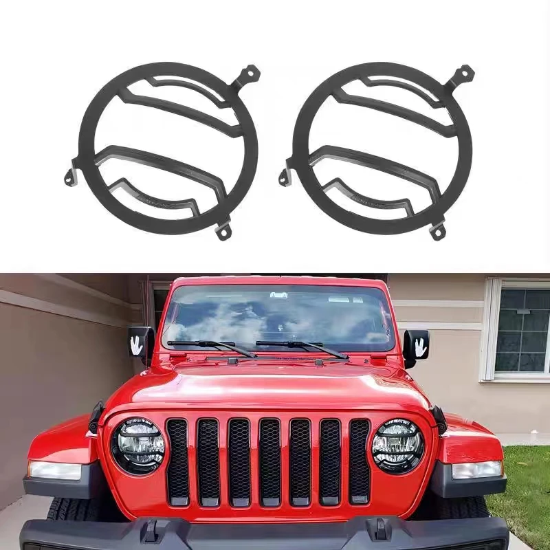 1 Pair LED Headlight Cover Head Lamp Protector Guard Cover Aluminum Alloy For Jeep Wrangler JL 2018+ JL1243 LantSun
1 Pair LED Headlight Cover Head Lamp Protector Guard Cover Aluminum Alloy For Jeep Wrangler JL 2018+ JL1243 LantSun