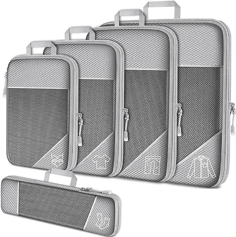 Travel Compression Luggage Storage Bag Set of 5-piece, Expandable for Clothes and Shoes, Travel Storage Bag.Home Organizer
Travel Compression Luggage Storage Bag Set of 5-piece, Expandable for Clothes and Shoes, Travel Storage Bag.Home Organizer
