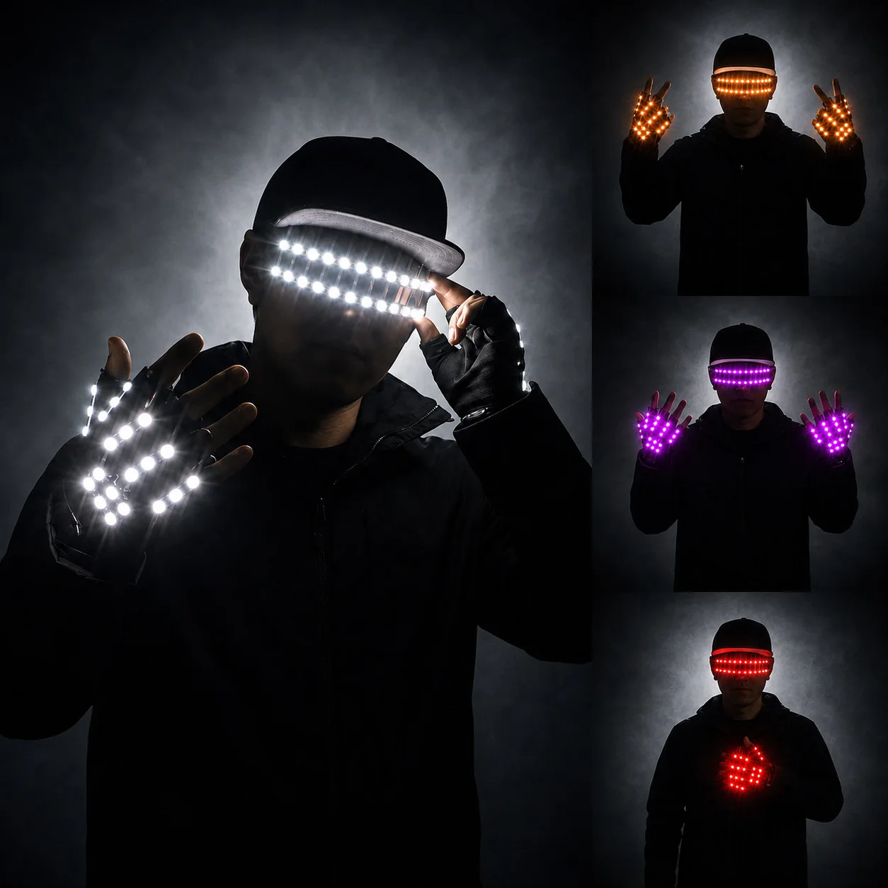 Adult LED Glasses Finger Gloves Rave Party Neon Light Up Eye Wear for Cosplay Stage Performance DJ Disco Bar Wedding Supplies
Adult LED Glasses Finger Gloves Rave Party Neon Light Up Eye Wear for Cosplay Stage Performance DJ Disco Bar Wedding Supplies