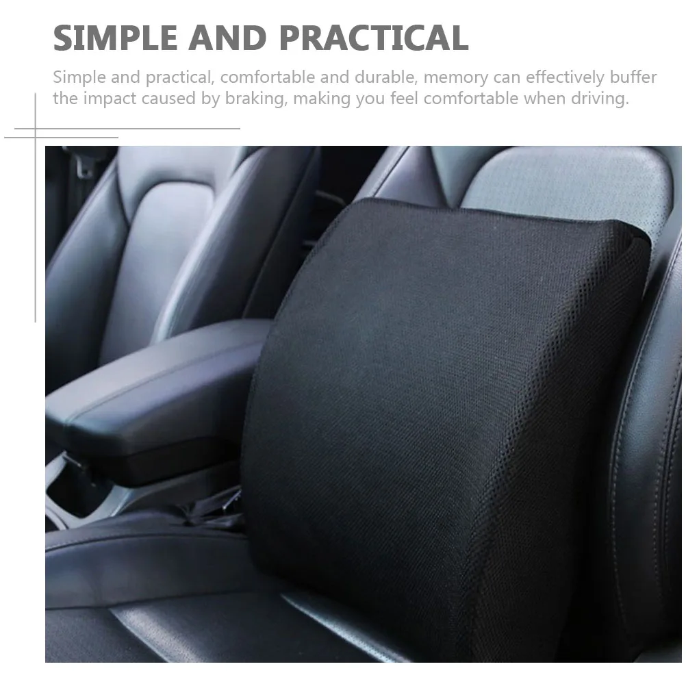 Lumbar Pillow Memory Foam Backrest for Office Chair Support Car Cushion Slow Rebound Sleep Ergonomic Black
Lumbar Pillow Memory Foam Backrest for Office Chair Support Car Cushion Slow Rebound Sleep Ergonomic Black