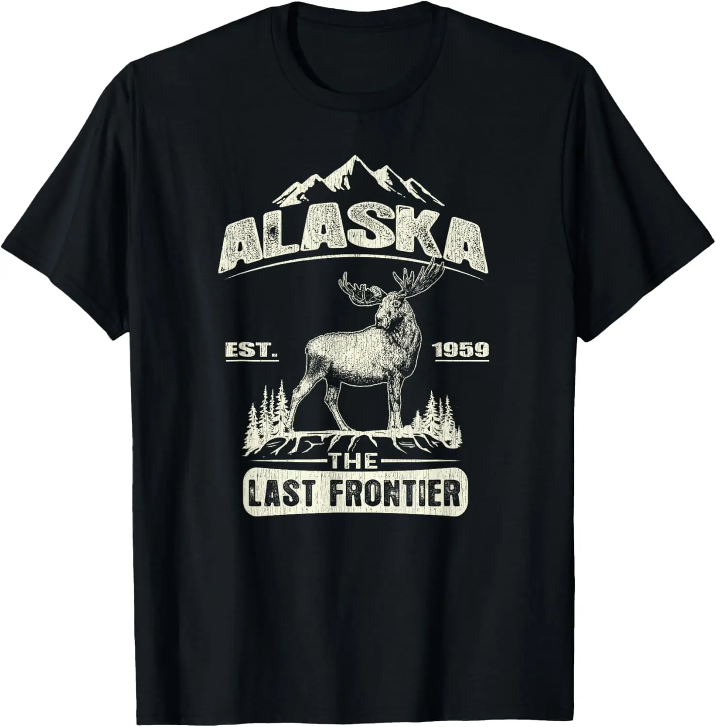 Футболка Moose Alaska The Last Frontier — футболка Alaska 
Футболка Moose Alaska The Last Frontier — футболка Alaska
