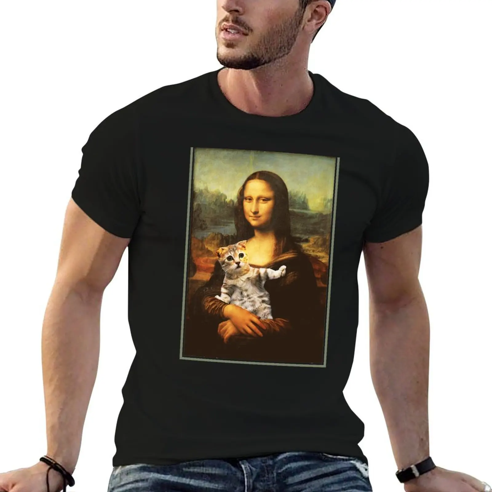 Mona Lisa Cat Leonardo Da Vinci Art Teacher Student T-Shirt man t shirt cotton printed t shirts for man T-Shirt
Mona Lisa Cat Leonardo Da Vinci Art Teacher Student T-Shirt man t shirt cotton printed t shirts for man T-Shirt