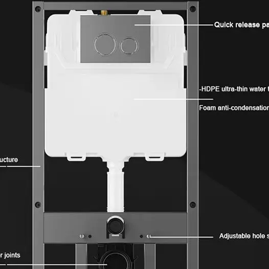 Wall Hung Concealed Cistern, Inwall Water Tank System, Stainless Steel Hidden Water Tank for Closet and Toilet Use
Wall Hung Concealed Cistern, Inwall Water Tank System, Stainless Steel Hidden Water Tank for Closet and Toilet Use