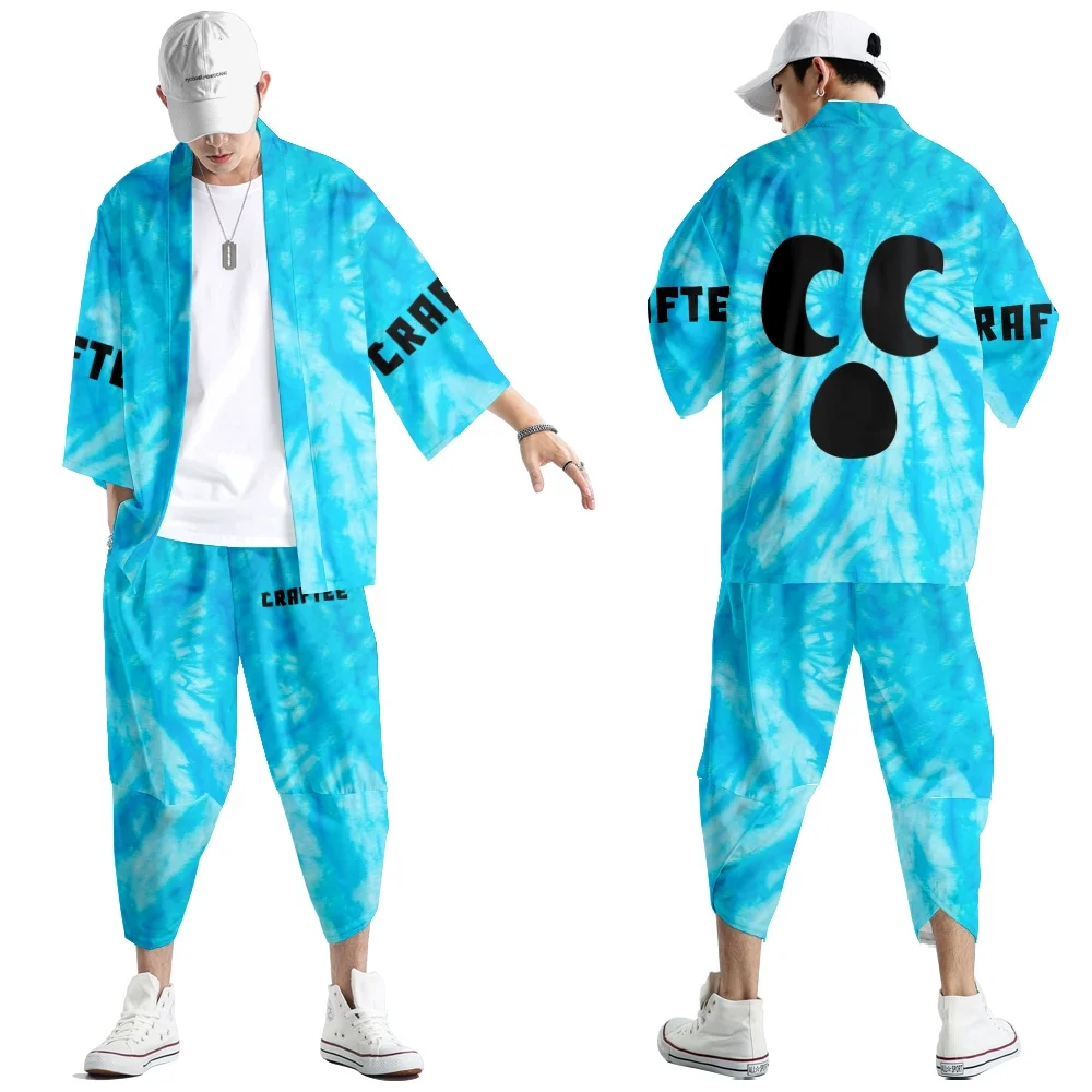 Large Size 5XL Japanese Kimono Cardigan Pants Set Anime Craftee Face Men Women Shirt Tradition Yukata Haori Obi Coaplay Costume
Large Size 5XL Japanese Kimono Cardigan Pants Set Anime Craftee Face Men Women Shirt Tradition Yukata Haori Obi Coaplay Costume