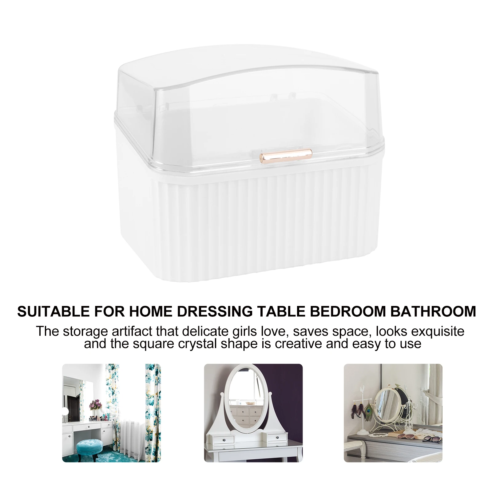 Large Capacity Storage Box Organizer Lipstick Abs Material Desktop Durable Household Case White Practical
Large Capacity Storage Box Organizer Lipstick Abs Material Desktop Durable Household Case White Practical